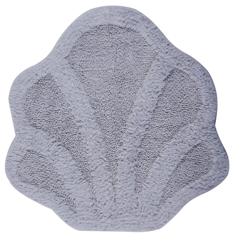 Atkin Cotton Non-Slip Non-Slip Bath Mat, Grey