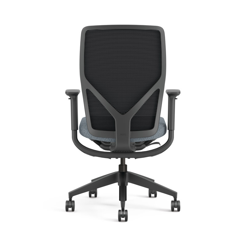 HON Flexion Mesh Ergonomic Office Chair, Black Frame, Peacock, Black, Peacock