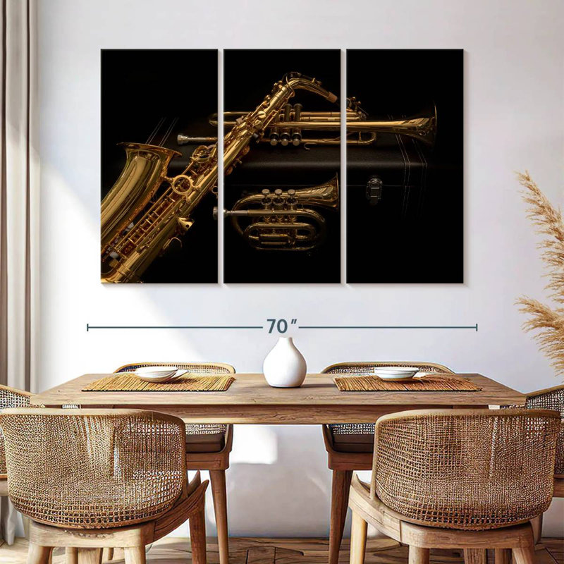 Abarca Wind Instruments, 42" H x 65" W