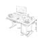 Bureau debout rectangulaire en bois massif noyer-2020418746