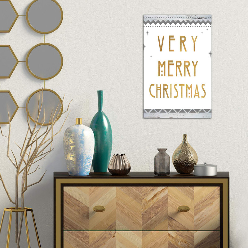 Very Merry Christmas by Anna Quach - Wrapped Canvas Print, 66.04 cm H x 45.72 cm W x 1.91 cm D
