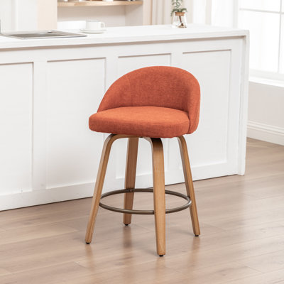 Swivel Upholstered Counter Stool