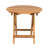 Foldable Adjustable Outdoor Acacia Wood Side Table With Teak Finish For Multi-Use Convenience And Space-Saving Functionality.
