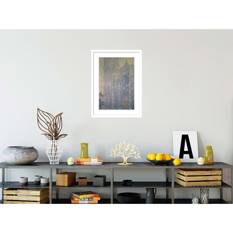 «White Morning Light» par Claude Monet, impression giclée sur cadre, H 29,5 po x l 21,97 po