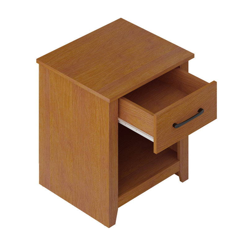 Walter 1 Drawer Nightstand, Amber Walnut