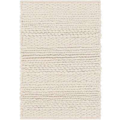 Zekia Ivory Hand-Woven Wool Rug