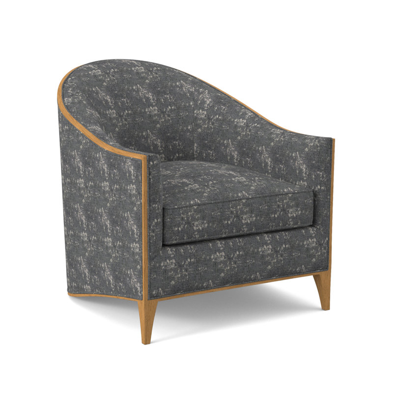 Atelier Barrel Chair, Amber, UV-Rollo Linen