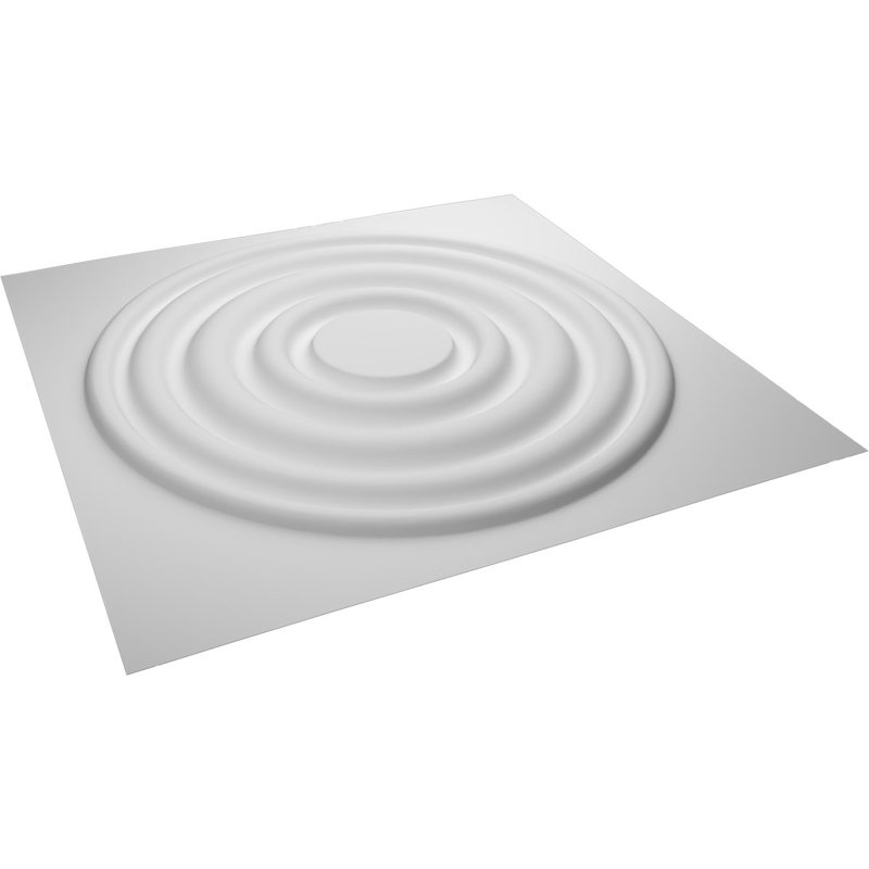 White Textured 3D PVC Decorative Wall Panels