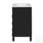 Meuble-lavabo de salle de bain avec lavabo en céramique, conception compacte, 2 tiroirs, tablette réglable pour les petits espaces-991801612-991801655