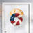 17-Inch Americana Flower Wreath – Patriotic Red, White, and Blue Rose Display with Star Accents