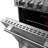 Loiano 24-inch Freestanding Electric Range Stainless Steel, 4 Elements 6,000W, 2.3 cu.ft. with Storage Drawer