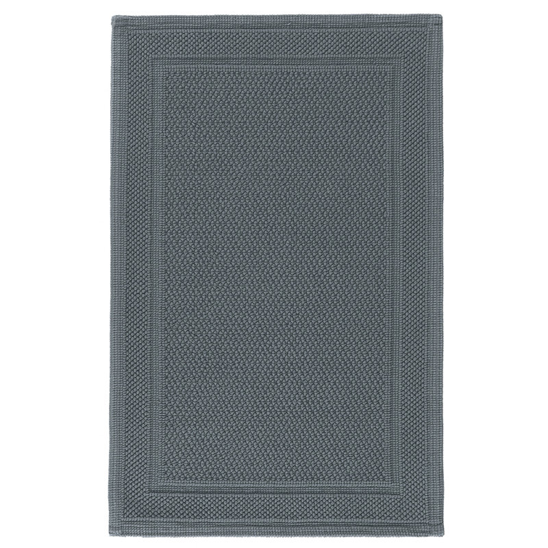 Bee Waffle Rectangle Bath Rug, 20" W x 31" L, Deep Sea