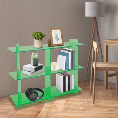3 Tier Acrylic Bookshelf Storage Stand by Latitude Run