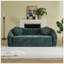 Canapé inclinable incurvé convertible, canapé-lit pliant sans cadre 2 en 1 avec base coulissante et assise profonde, canapé inclinable en chenille deux places-739081634-739081635