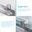 60'' W x 72'' H Frameless Shower Door Single Sliding Shower Door Tempered Glass Bathroom Shower Door-92618931