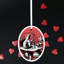 Caterpillar Alice In Wonderland Circle Shaped Ceramic Ornament Bauble