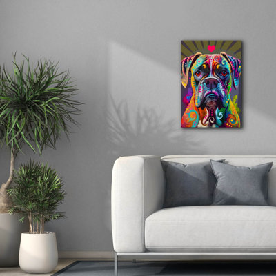 'Boxer' by Dean Russo Canvas Wall Art