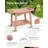 Marthalene 21.6" W HDPE Shower Bench-894233048