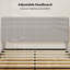 Queen Bed Frame with Adjustable Headboard Platform Bed Frame Light Grey-209682692