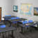 Nicklos T-Base Training Seminar Table, 2 M Stack Chairs