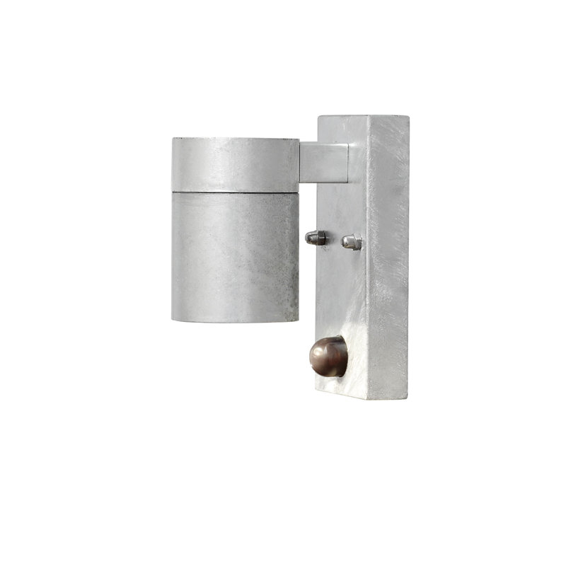 Modena 14cm H Outdoor Armed Sconce, Raw Galvanised Steel