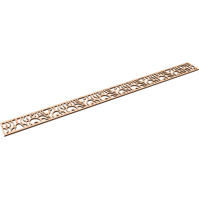 Moulure de panneau Springfield, H 4 po x l 46,375 po x P 0,25 po, Chêne rouge