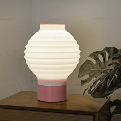 Lampe de table asiatique à DEL 15 "à DEL