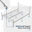 Structure de lit plateforme en métal avec têtes et pieds de lit-1175842529-1175842531