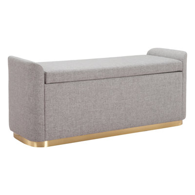 Banc de rangement Dabo gris