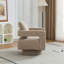 Fauteuil d'appoint pivotant revêtu de tissu bouclé-112730289