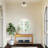 1-lamp Clear Glass Adjustable Iron Ceiling Light