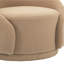 Fauteuil demi-tonneau pivotant rembourré Aunna-1325850124