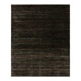 Rug & Kilim’S Oversized Textural Rug In Black With Bold Polychromatic Striae