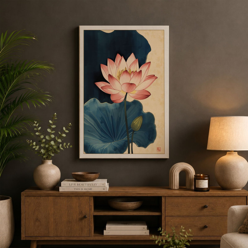Print, 36x24 - 91.4 x 61.0 cm, Teal Border