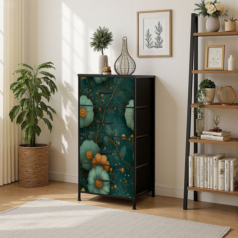 Commode de rangement verticale 4 tiroirs
