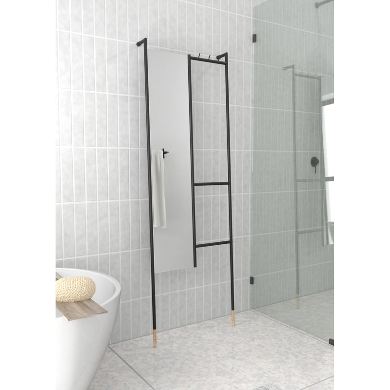 Rue 65 in. x 22 in. Hat Rack Standalone Mirror