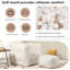 fauteuil à billes avec repose-pieds-64530844