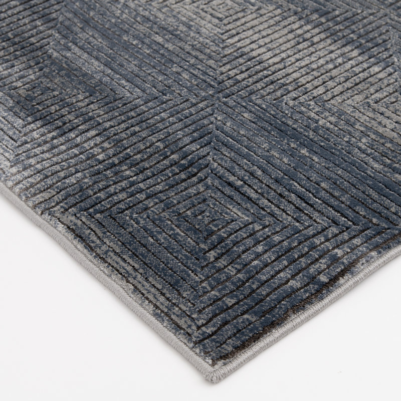 Tapis gris Ebure Designs Allure Johenzah, Rectangle 4 pi 11 po x 7 pi 7 po