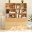 Bibliothèque en bois manufacturé H 71 po x l 94,5 po Jutland