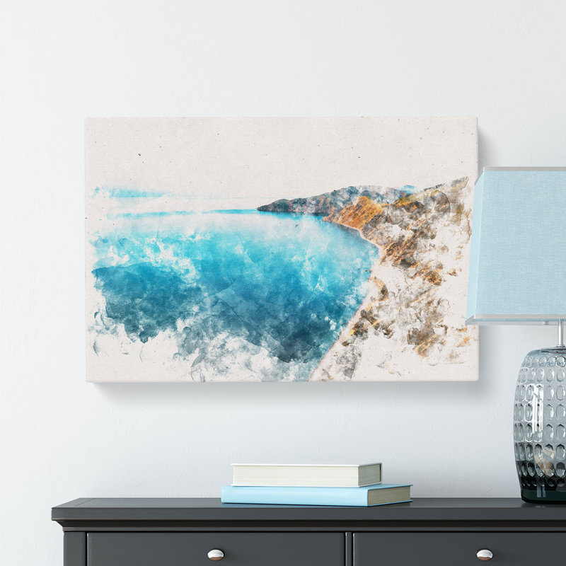 Coastline Of New Zealand - Wrapped Canvas, 60cm H x 91cm W x 3cm D