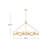 Leona Eight-Light Hand-Leafed Oval Chandelier