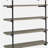 Black gray driftwood 4-tier wall-mounted shelf-345015380