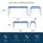 Ola 3-Piece Outdoor Table and Bench Set-93578789