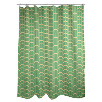 Rideau de douche simple à chevrons