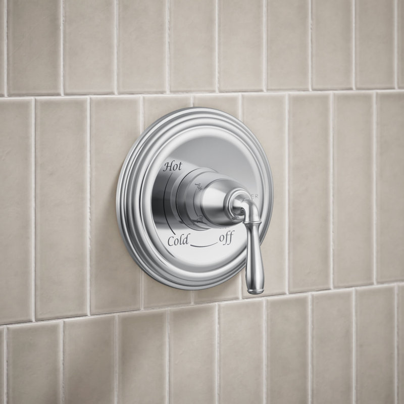 Devonshire Rite-Temp 1.75 Gpm Shower Fucet, Polished Chrome