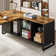 70.87'' Executive Desk and File Storage Cabinet