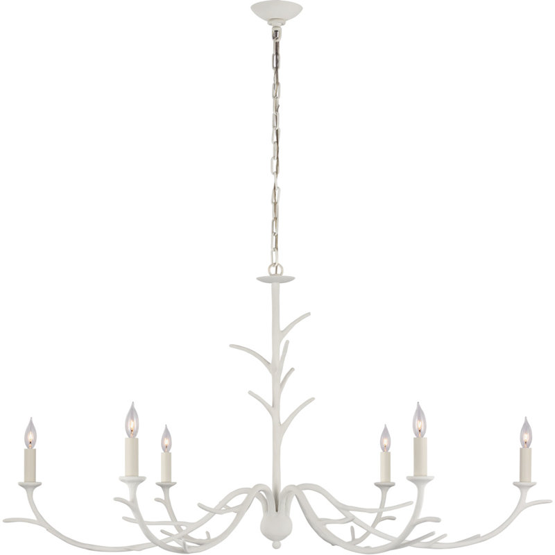 Julie Neill Iberia Large Chandelier, Plaster White