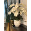 Matte Visage Vase With White Orchids