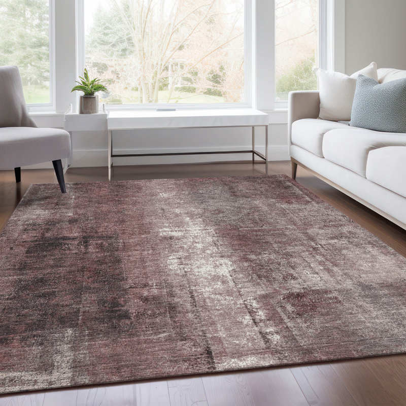 Tapis intérieur / extérieur lavable à la machine Xhevrie, Rectangle 10' x 14'