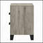 Table de chevet de style campagnard gris clair avec tiroirs de rangement